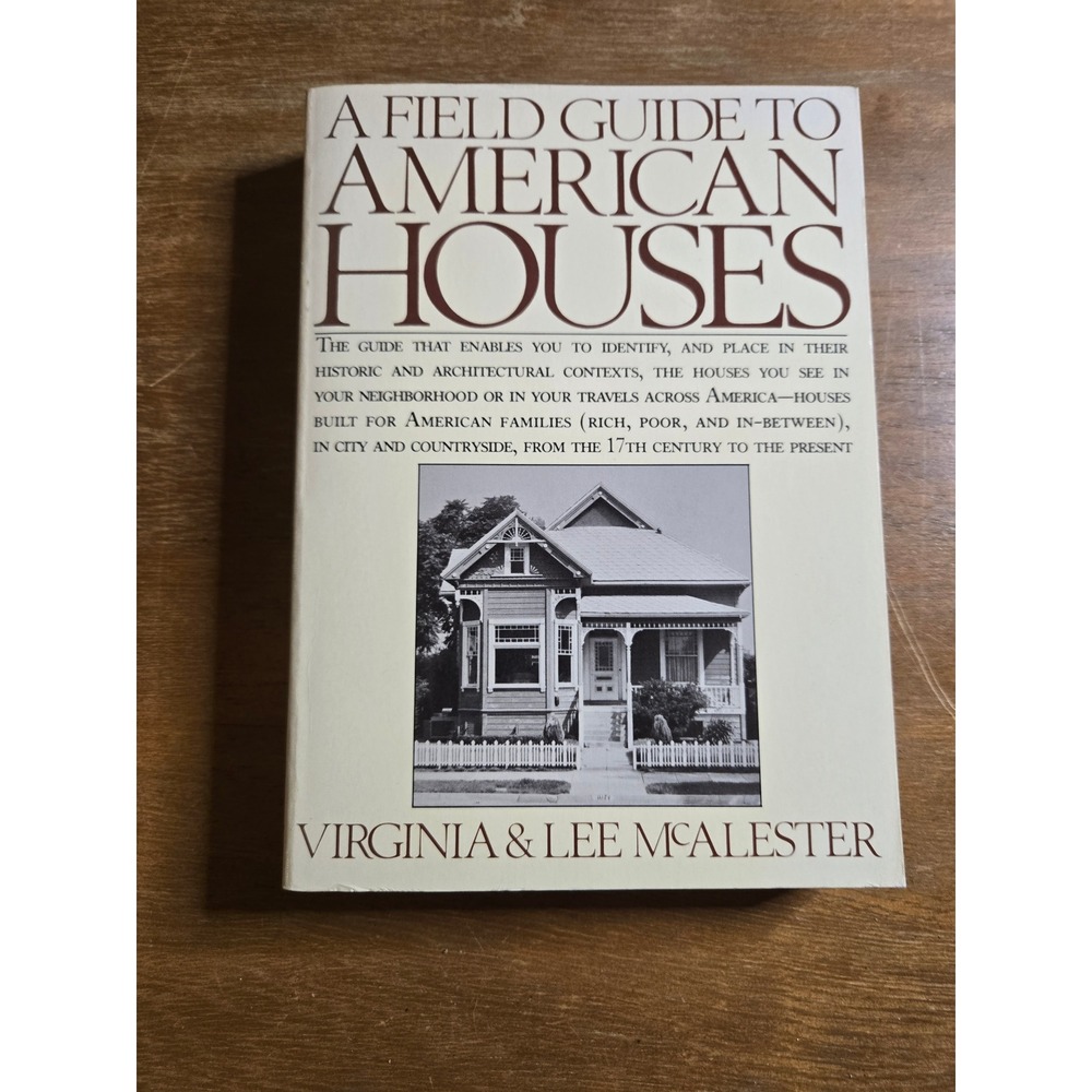 Alfred A Knopf A Field‎ Guide to American Houses OS Cream Good Architecture Book